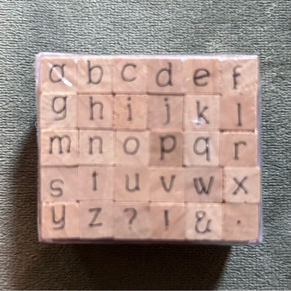 Hampton Art Studio G lot of 3 mini alphabet stamp set - Picture 3 of 8